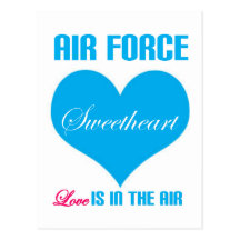 Air Force Sweetheart Love Is In The Air Post Cards