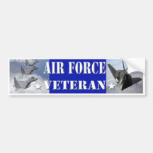 Air Force Veteran Bumper Sticker