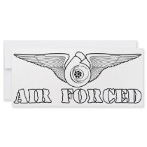 Air Forced Full Color Rack Card