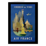 Air France AMERIQUE DU NORD Greeting Card