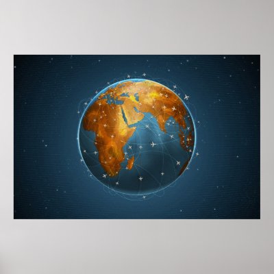 Air Lines 2 Print by vladstudio