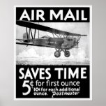Air Mail Poster - Vintage posters