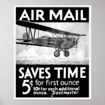 Air Mail Poster - Vintage