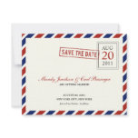 Air Mail Save The Date Announcement invitations
