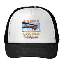 Air Mail Saves Time Hats