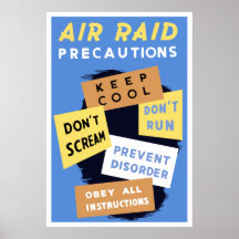 Air Raid Precautions -- WW2 Posters
