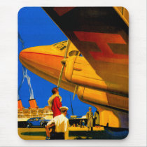 Air, Sea and Land Travel Mouse Pad