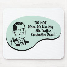 Air Traffic Controller Voice Mouse Mat