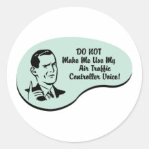 Air Traffic Controller Voice Sticker