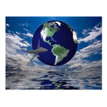 Air Travel Post Card