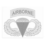 Airborne Jump Wings Postcard