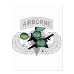 Airborne Jump with Wings Postcard