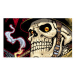 Airborne Marine Corps Parachute Skull by Al Rio Business Card Template