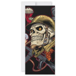Airborne Marine Corps Parachute Skull by Al Rio Invite