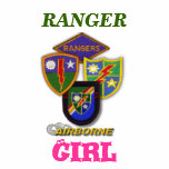 airborne rangers girl hotties ladies vets wife t s t-shirts