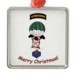 Airborne Santa Christmas Ornaments