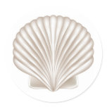 Airbrush Style Seashell stickers
