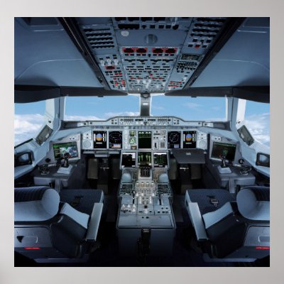 Airbus A380 - Cockpit HD Posters by UniquePaper