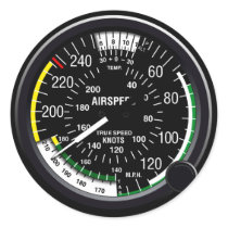 Aircraft Airspeed Indicator Gauge