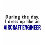 AIRCRAFT ENGINEER During The Day Tees