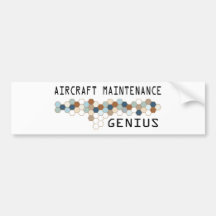 Aircraft Maintenance Genius Bumper Sticker