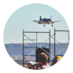 Aircraft Round Stickers