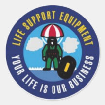 AIRCREW LIFE SUPPORT STICKER