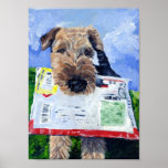 Airedale Airemail Poster. posters
