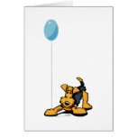 Airedale at Play Greeting Card