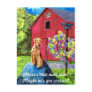Airedale Barn Postcard