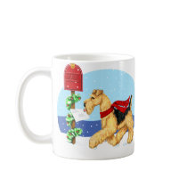 Airedale Christmas Dale Mail Mugs