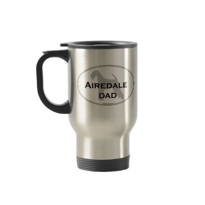 Airedale Dad Coffee Mugs by dogwiregifts