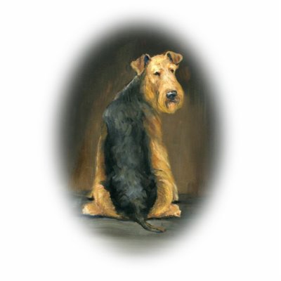 "Airedale" Dog Art Ornament Cut Outs by CharlottesWebArt