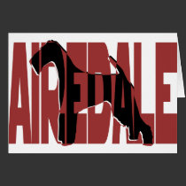Airedale, King of Terriers, Silhouette cards