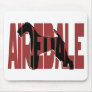 Airedale, King of Terriers, Silhouette Mouse Pad