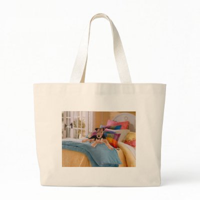 Airedale, Lakeland or Welsh Terrier Pup Tote Bag by MaggieRossAiredales