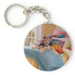 Airedale, Lakeland or Welsh Terrier Pup Key Chain