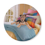 Airedale, Lakeland or Welsh Terrier Pup Refrigerator Magnet