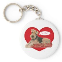 Airedale, Lakeland, Welsh Terrier Keychains