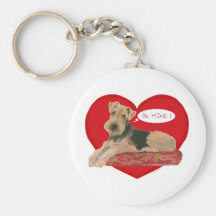 Airedale, Lakeland, Welsh Terrier Keychains