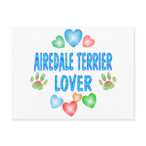 AIREDALE LOVER POST CARD