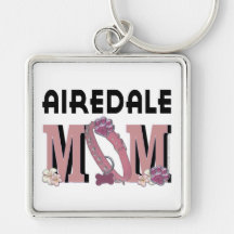 Airedale MOM Keychain