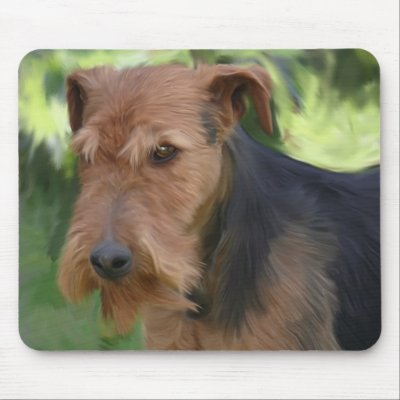 Airedale Mousepad by Cazzies_Creations