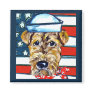 Airedale Navy Fridge Magnet