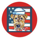 Airedale Navy stickers