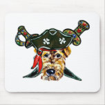 Airedale Pirate Mouse Pad
