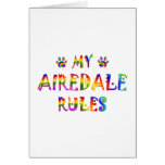 Airedale Rules Fun Greeting Card