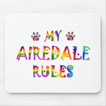 Airedale Rules Fun Mousepad