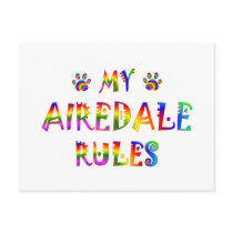 Airedale Rules Fun Post Cards