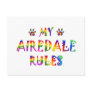 Airedale Rules Fun Post Cards